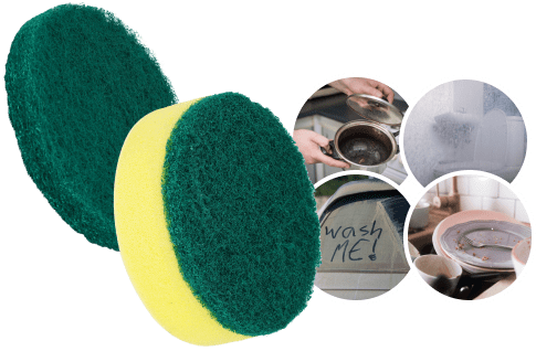 Synoshi Sponge Brush Heads (6 Units) for Electric Spin Scrubber